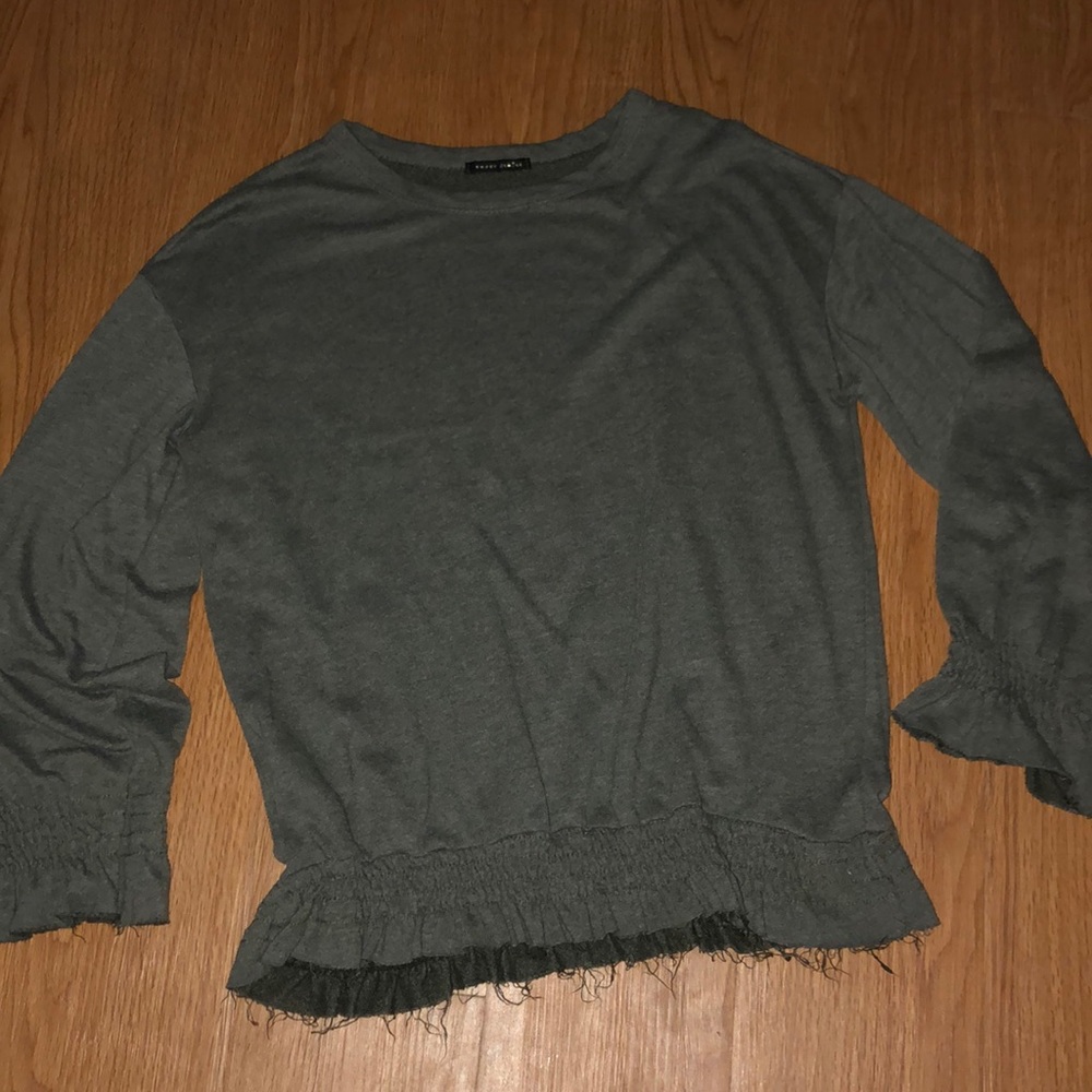 Olive Green Cozy Top